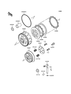 KMX80 Сцепление