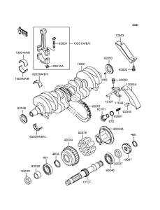 ZR400 Коленвал
