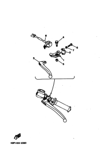 TZ250 Interruptor  manillar&palanc