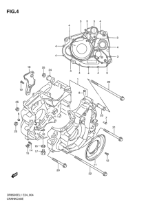 DR650 Картер двигателя