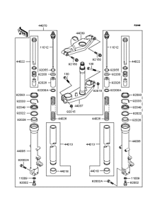 ZX1100 Передняя вилка