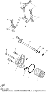 YZ426FN Масляный фильтр