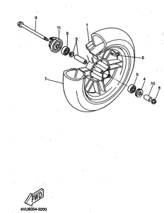 CW50 Переднее колесо