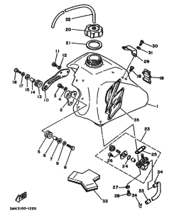 YZ80 YZ80B Tank fuel
