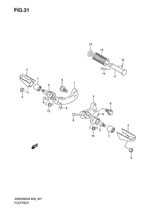 DR200 Подножки