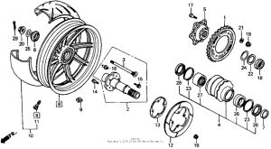 RVF750 Переднее колесо