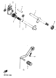 XTZ660 (35.3KW) Schaltwelle.pedal