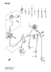 DR-Z250 Жгут проводов