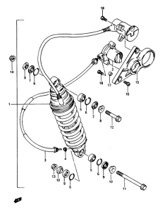 GS1150 Задние амортизаторы