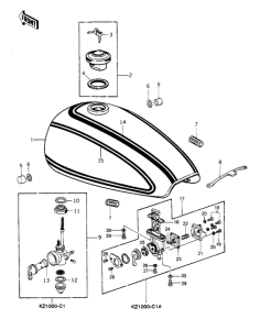 KZ1000 Tank fuel