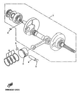 XC125 Коленвал