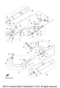 XVZ13TFSAC Выхлопная система