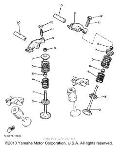 XV1100S Клапана