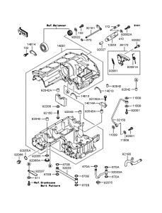 ZX1100 Картер двигателя