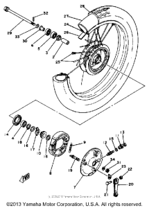 SR185H Переднее колесо