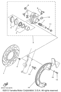 TT225LC Передний суппорт