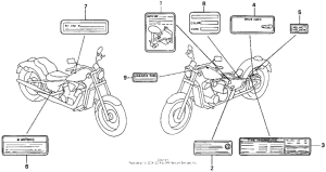 VT600C Лейбл предостережения