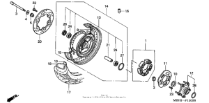VT1100C3 Переднее колесо