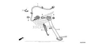 NC700X Подножка
