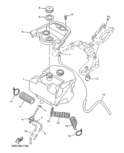 YN50R Топливный бак