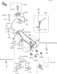 ZG1200 Топливный бак