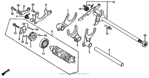 CB1000 Вилка переключения передач