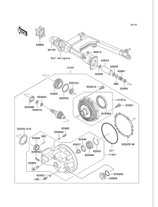 VN750 Приводной вал / шестерня ведомого вала