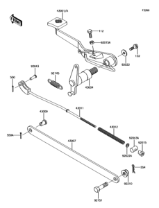 BJ250LGFA ブレーキペダル