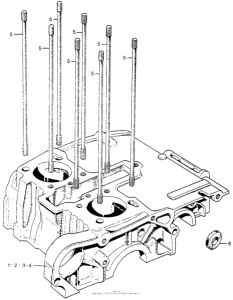 CB175 Upper crankcase