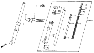 XL80S Front fork 83-85