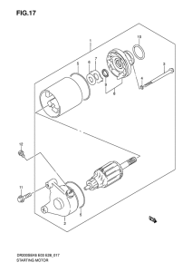 DR200 Стартерный мотор