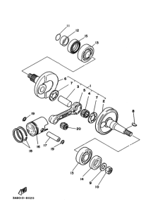 V80D ｸﾗﾝｸｼﾔﾌﾄ. ﾋﾟｽﾄﾝ
