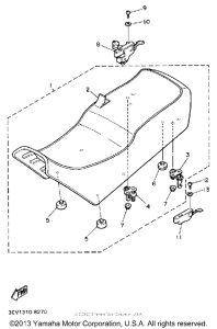 FJ1200WC Сиденье
