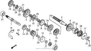 XL350R Трансмиссия