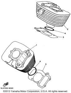 XV250 Цилиндры