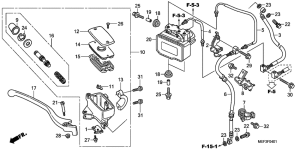 FJS400 (ABS) Передний главный тормозной цилиндр