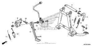 ST1300P (ABS) Подножка