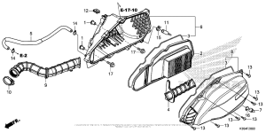 PCX150 Воздушный фильтр