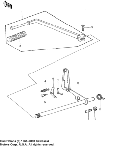 KZ1000 Переключатель передач