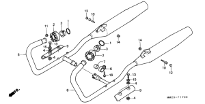 CMX450 Глушитель