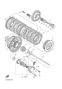 YZF1000R Сцепление