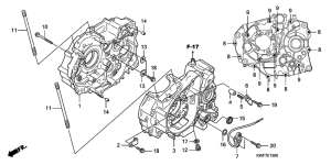 CBF125M Картер двигателя