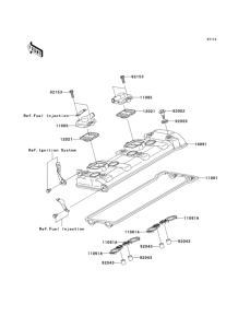 ZX1000 Крышка головки цилиндров