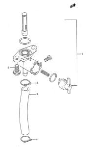 RM125 Топливный кран