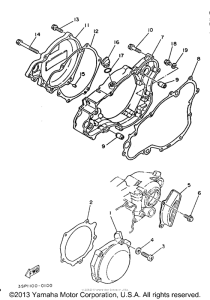 YZ250E Боковые крышки