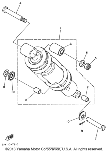 TW200H Задняя подвеска