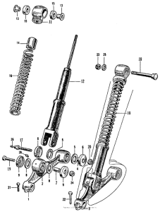 CA160 Ca160 front fork