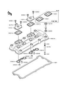 ZX1200 Крышка головки цилиндров