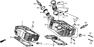 VT700C Rear cylinder