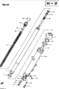 GS850 Вилка передней оси